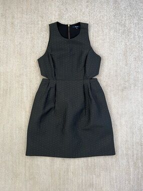 Madewell Nightfall Jacquard Sleeveless Cutout Cocktail Mini Dress 8